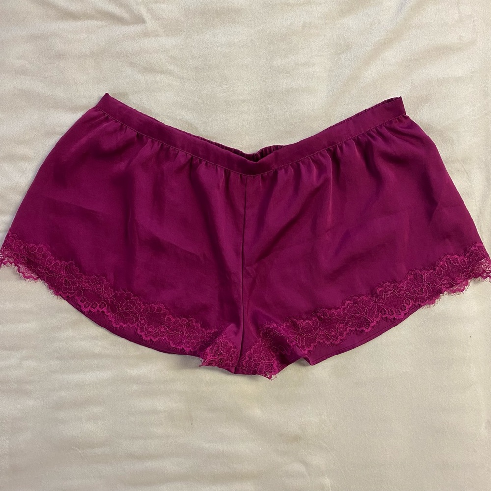 Victoria’s Secret Silk Lace Up Shorts